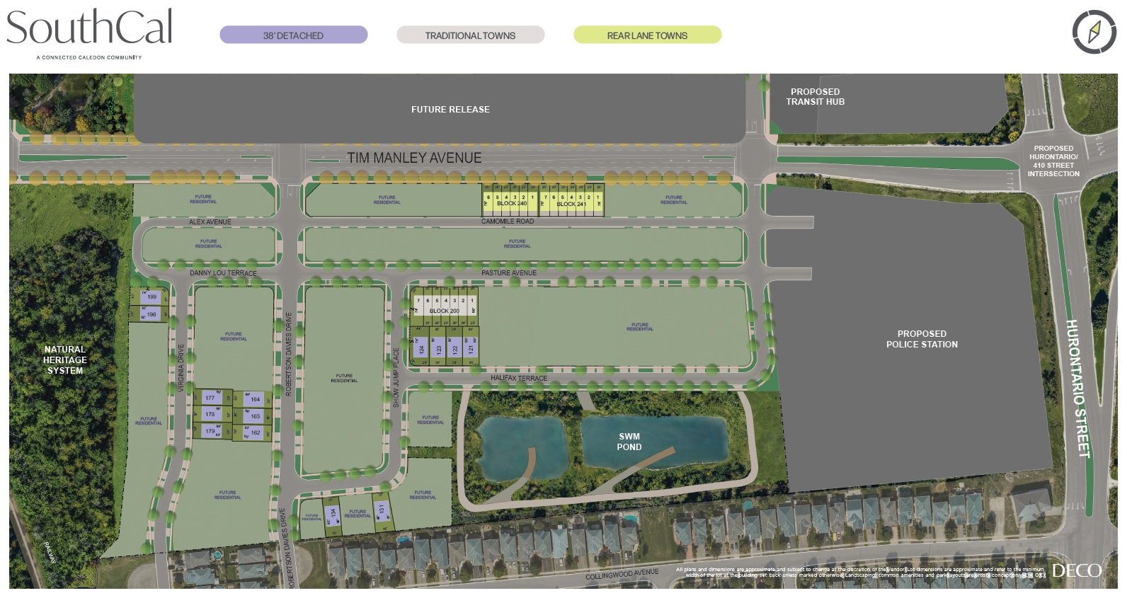 south caledon - southcal - site plan